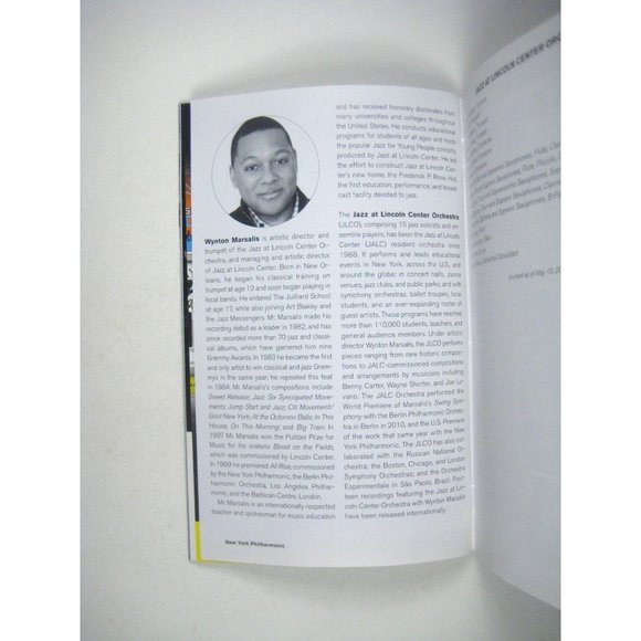 New York City Philharmonic Playbill June 1993 Lincoln Center Wynton Marsalis - Picture 9 of 10